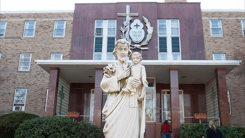 Outdoor image of a church